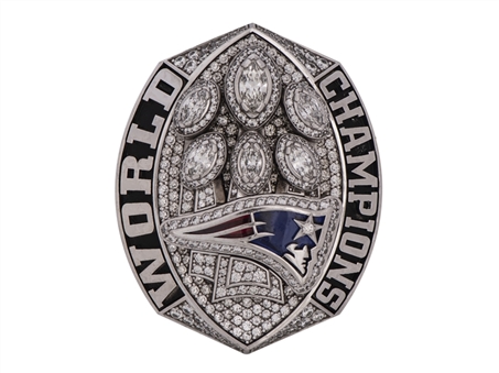 2018 New England Patriots Super Bowl LIII Championship Players Ring Presented To J.C. Jackson With Original Jostens Presentation Box 